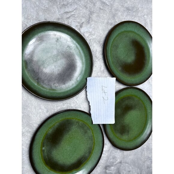 Frankoma Prairie green wagon wheel play lot of 4 - Picture 5 of 5